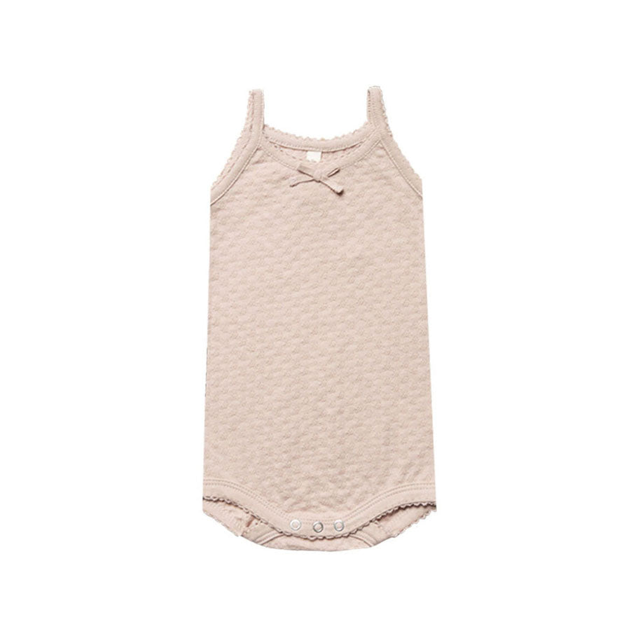 Quincy Mae Petal Pointelle Tank Onesie