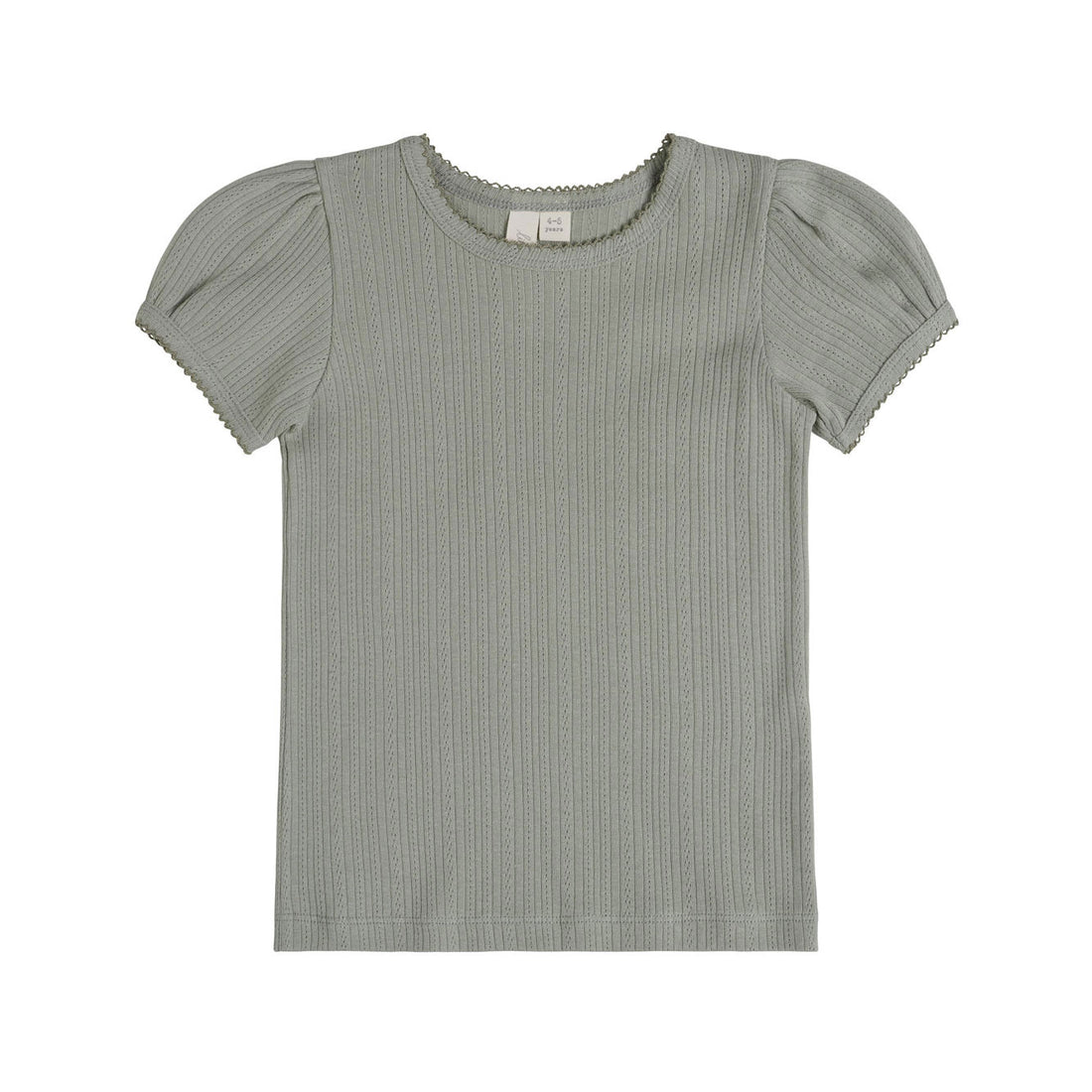 Little Cotton Clothes Seagrass Pointelle Organic Tshirt