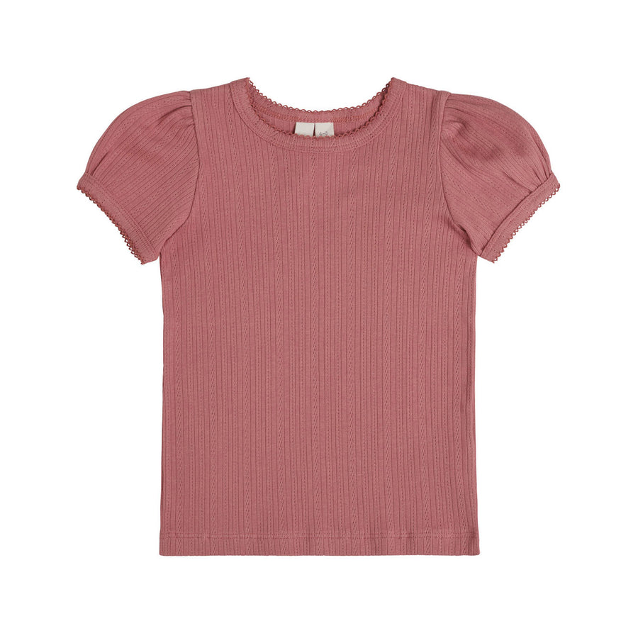 Little Cotton Clothes Sorbet Pointelle Organic Tshirt
