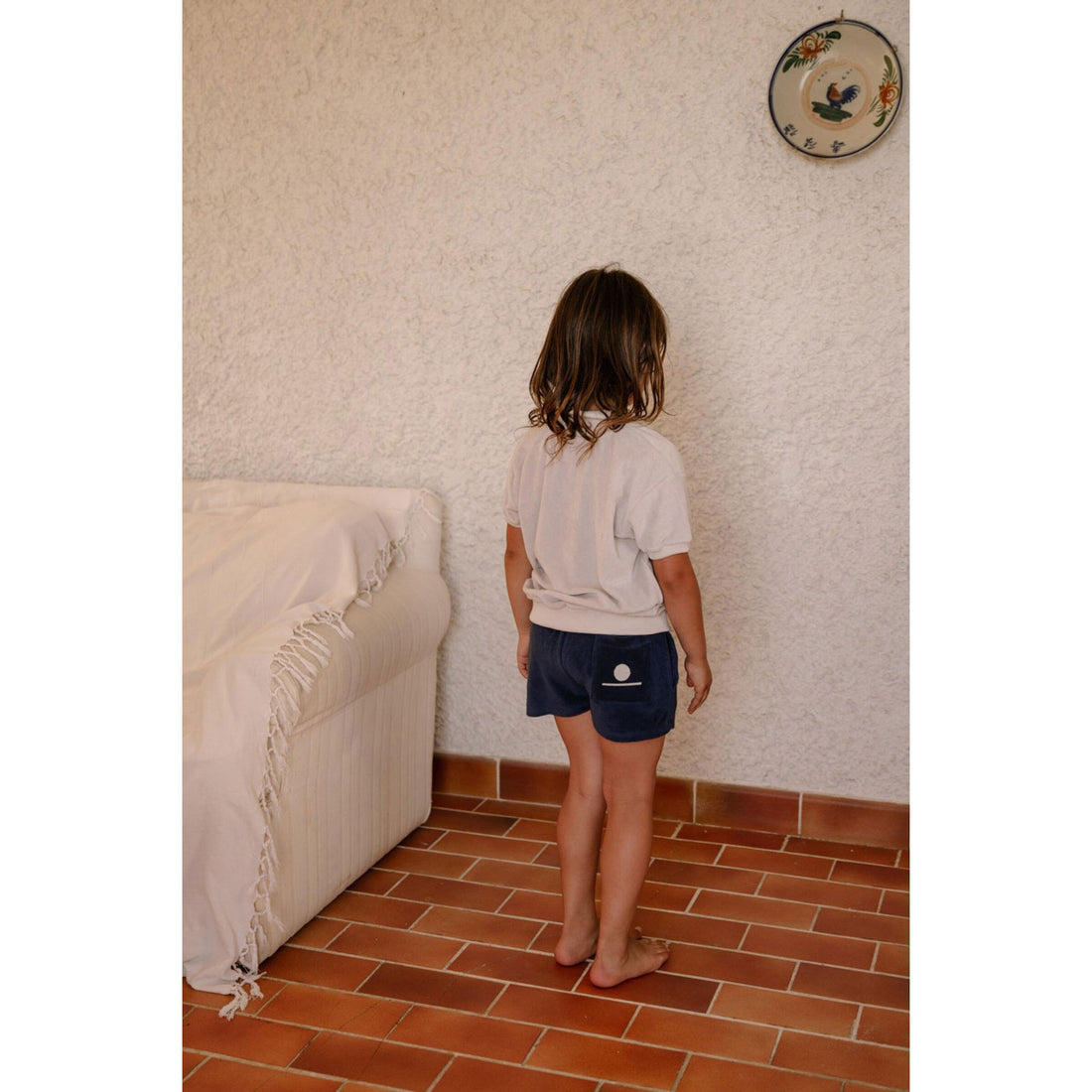 We are Kids Coconut + Logo Red Clay Leonard Polo