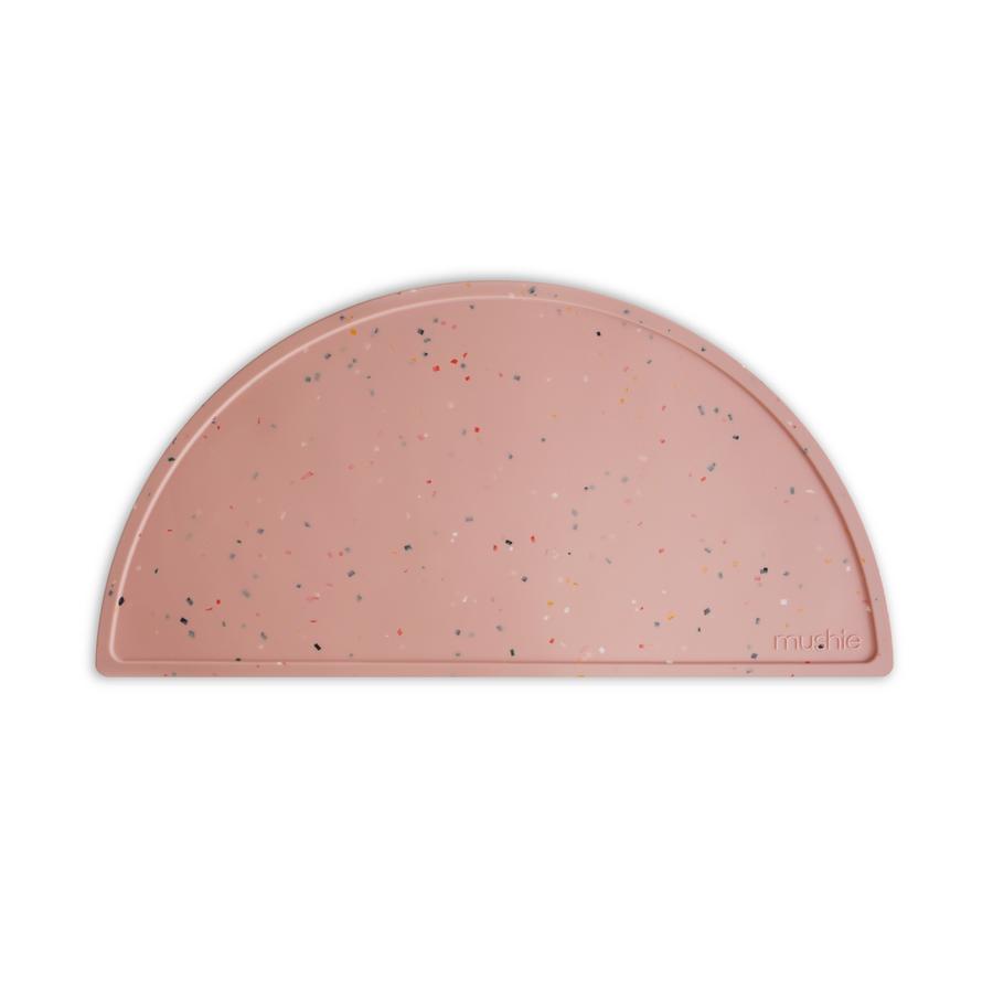Mushie Powder Pink Confetti Silicone Place Mat