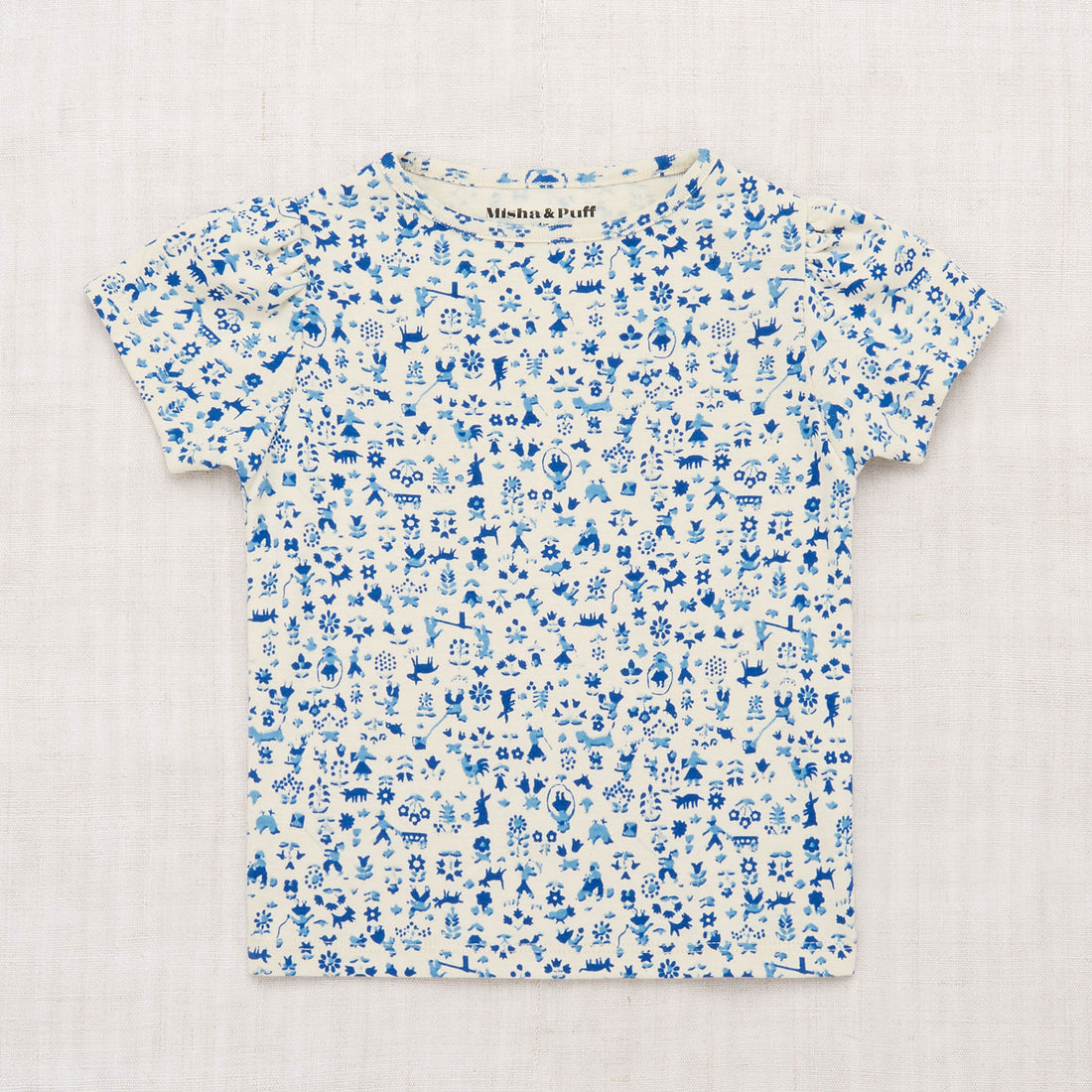 Misha and Puff Marzipan Country Walk Puff Sleeve Tee