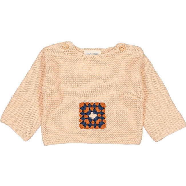 Louis Louise Champagne Carry Baby Pullover