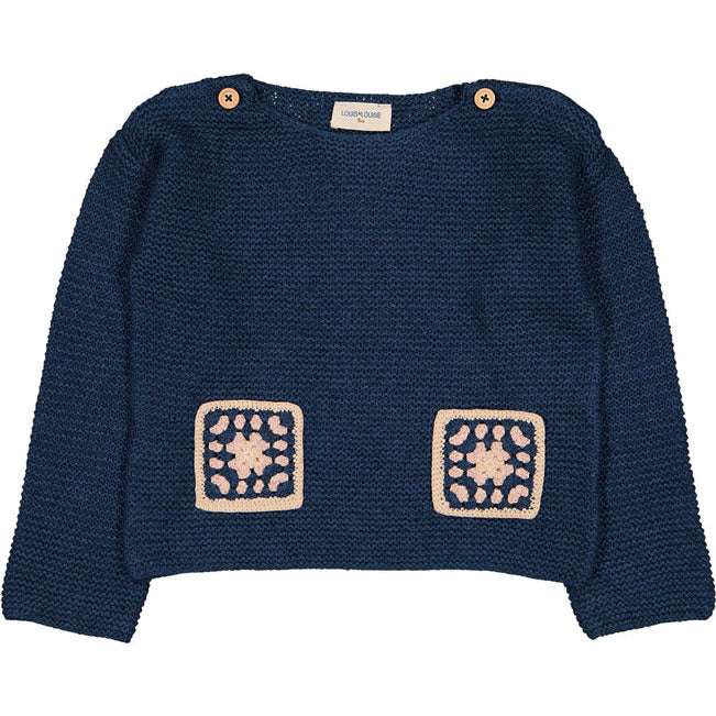 Louis Louise Navy Carry Pullover