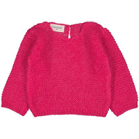 Louis Louise Candy Pink Roxette Knit Baby Sweater