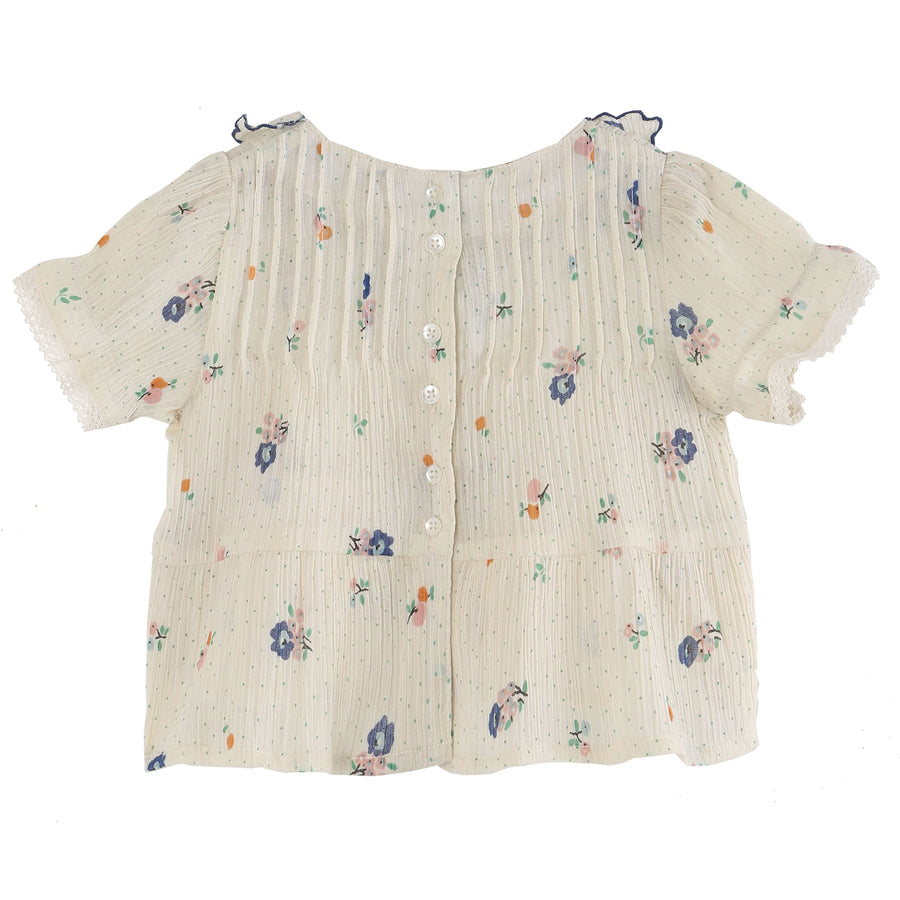 Emile et Ida Fruity Floral Baby Blouse