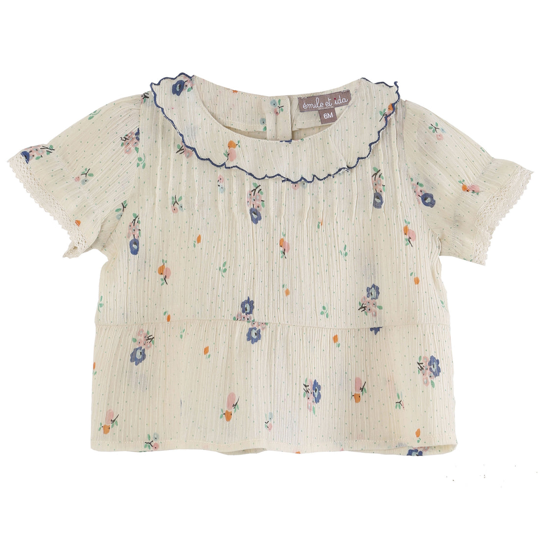 Emile et Ida Fruity Floral Baby Blouse