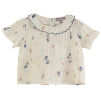 Emile et Ida Fruity Floral Baby Blouse