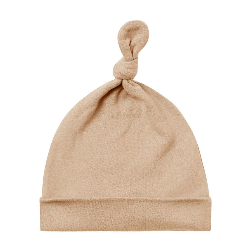 Quincy Mae Apricot Knotted Baby Hat