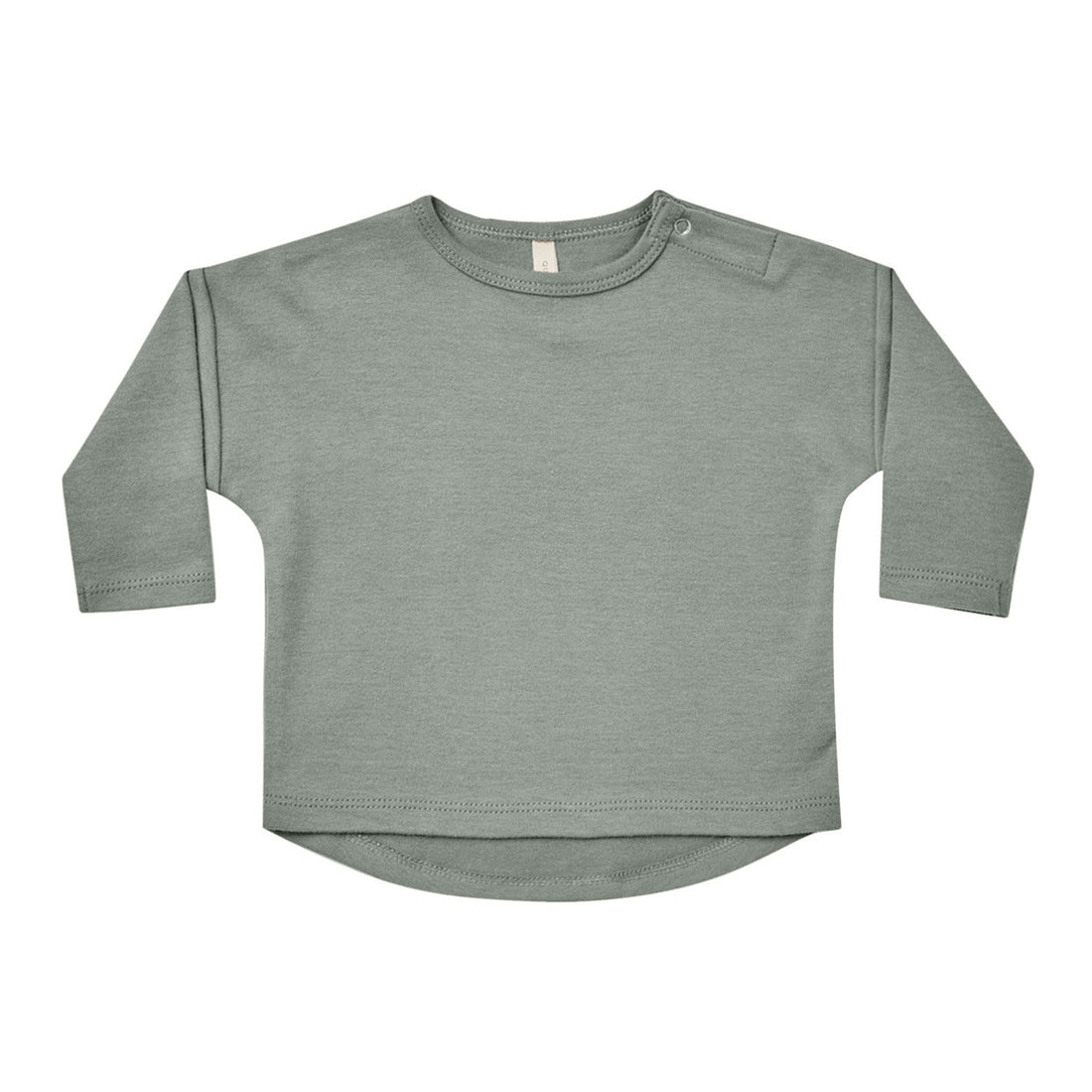 Quincy Mae Sea Green Long Sleeve Tee