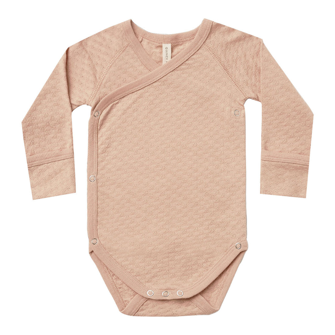 Quincy Mae  Petal Pointelle Side Snap Bodysuit