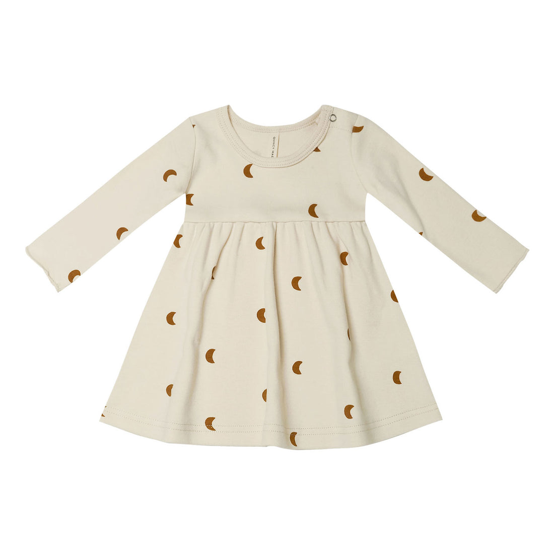 Quincy Mae Jersey Longsleeve Dress-Moons