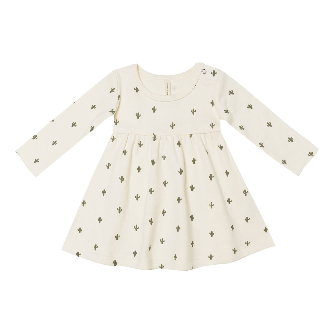 Quincy Mae Jersey Longsleeve Dress-Cactus