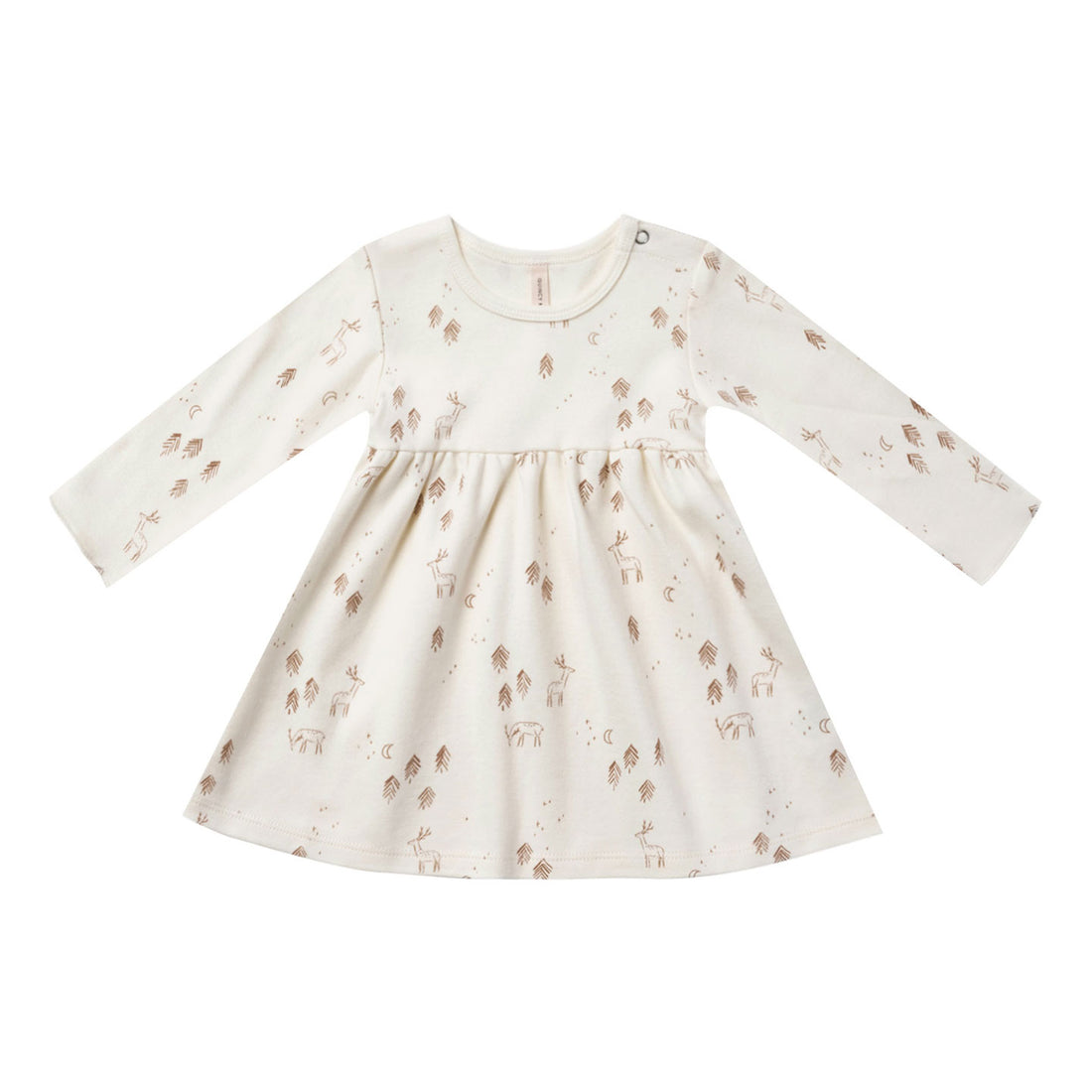 Quincy Mae Long Sleeve Jersey Dress | Woodland