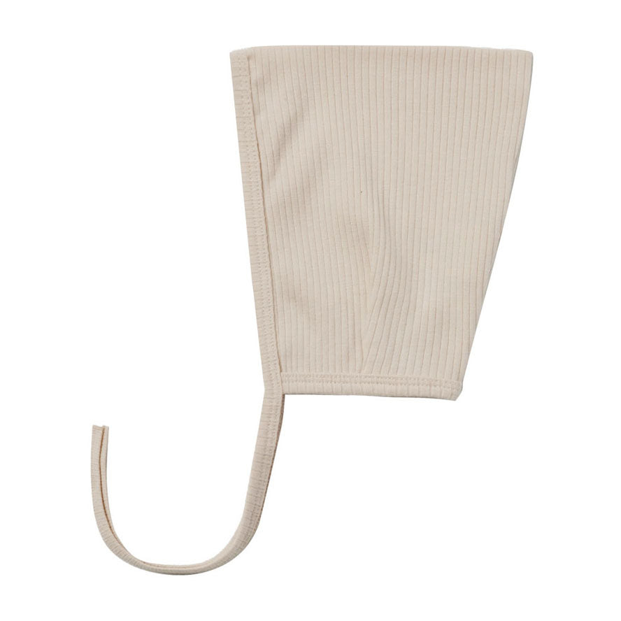 Quincy Mae Ribbed Pixie Bonnet | Natural