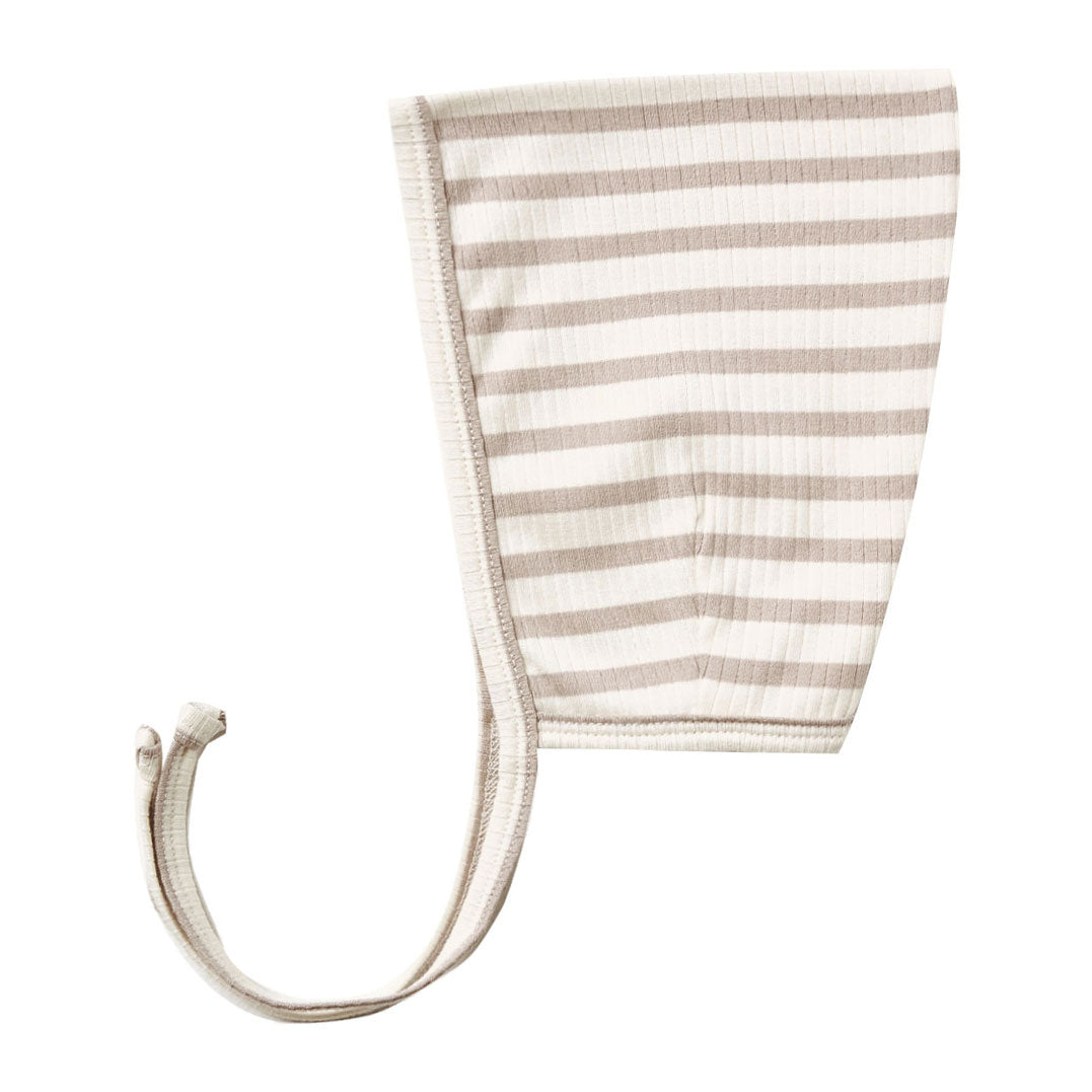 Quincy Mae  Ash Stripe Ribbed Pixie Bonnet