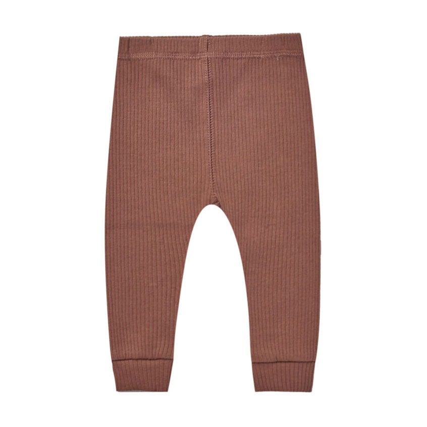 Quincy Mae Ribbed Leggings | Pecan