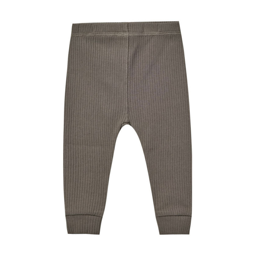 Quincy Mae Ribbed Leggings | Charcoal