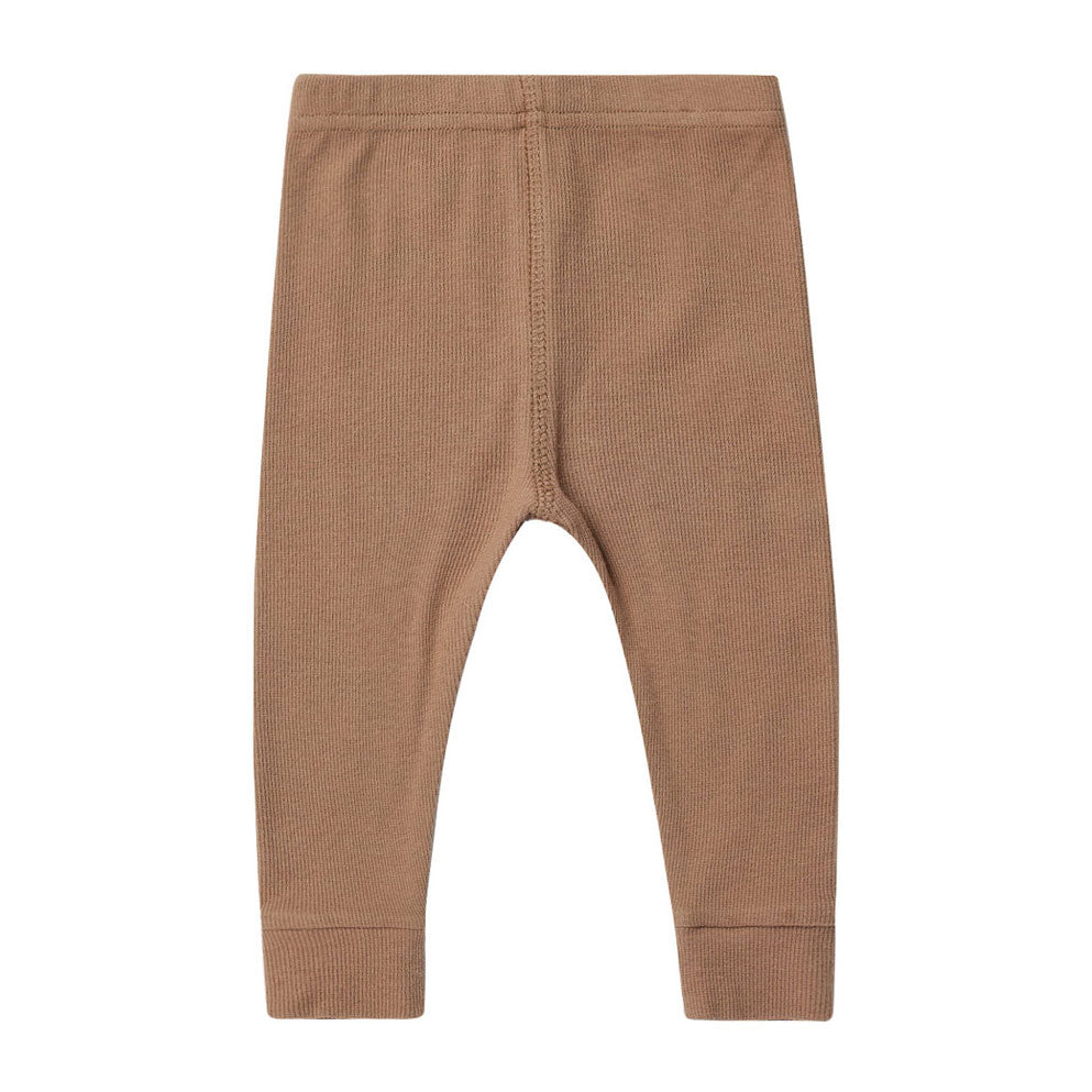 Quincy Mae Clay Ribbed Legging
