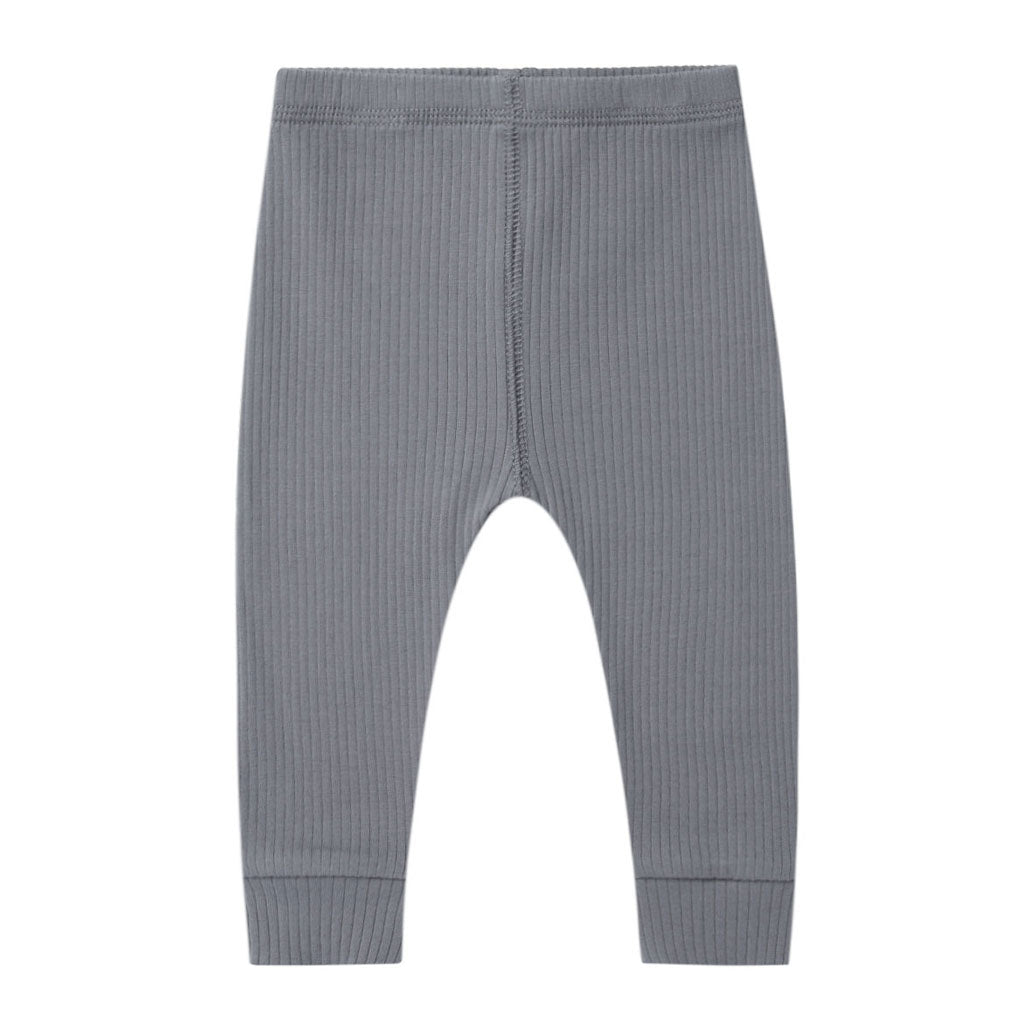 Quincy Mae Ribbed Leggings | Washed-Indigo
