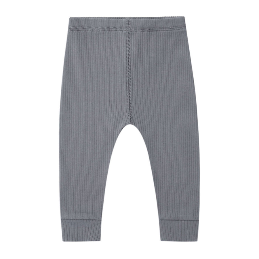Quincy Mae Ribbed Leggings | Washed-Indigo