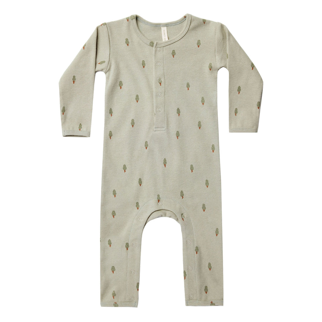 Quincy Mae Ribbed Baby Jumpsuit | Trees
