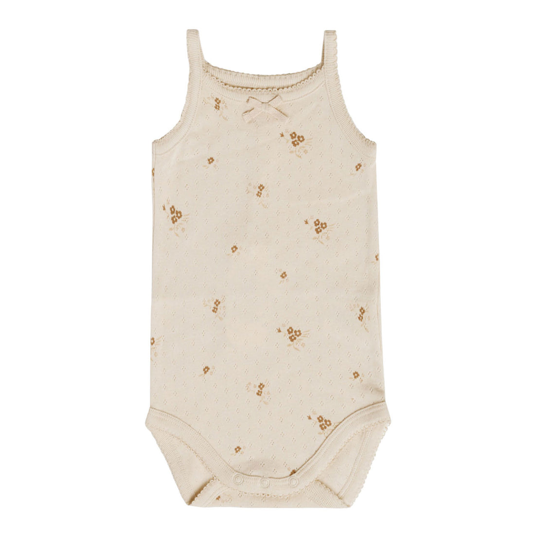 Quincy Mae Pointelle Tank Bodysuit | Ditsy Clay