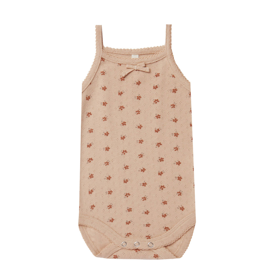 Quincy Mae Pointelle Tank Bodysuit | Blush