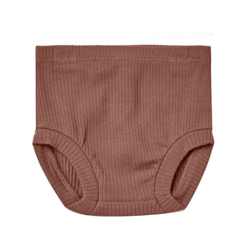 Quincy Mae Ribbed Bloomer | Pecan