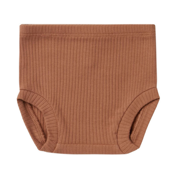 Quincy Mae Ribbed Bloomer | Amber