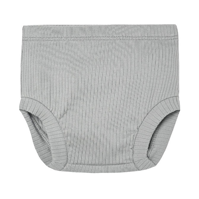 Quincy Mae  Dusty Blue Ribbed Bloomer