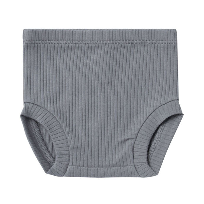 Quincy Mae Ribbed Bloomer | Washed-Indigo