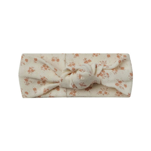 Quincy Mae Pointelle Knotted Headband | Blush Floral
