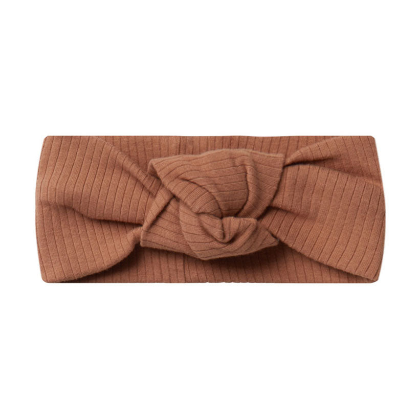 Quincy Mae Ribbed Knotted Headband | Amber