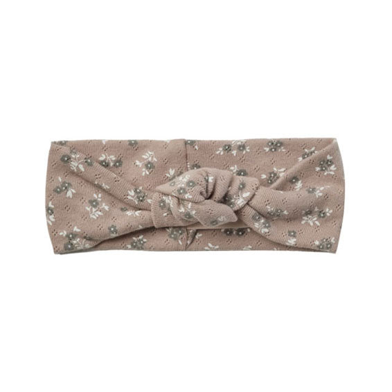 Quincy Mae Pointelle Knotted Headband | Truffle Floral