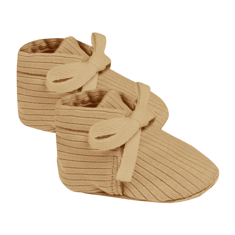 Quincy Mae  Honey Ribbed Baby Booties