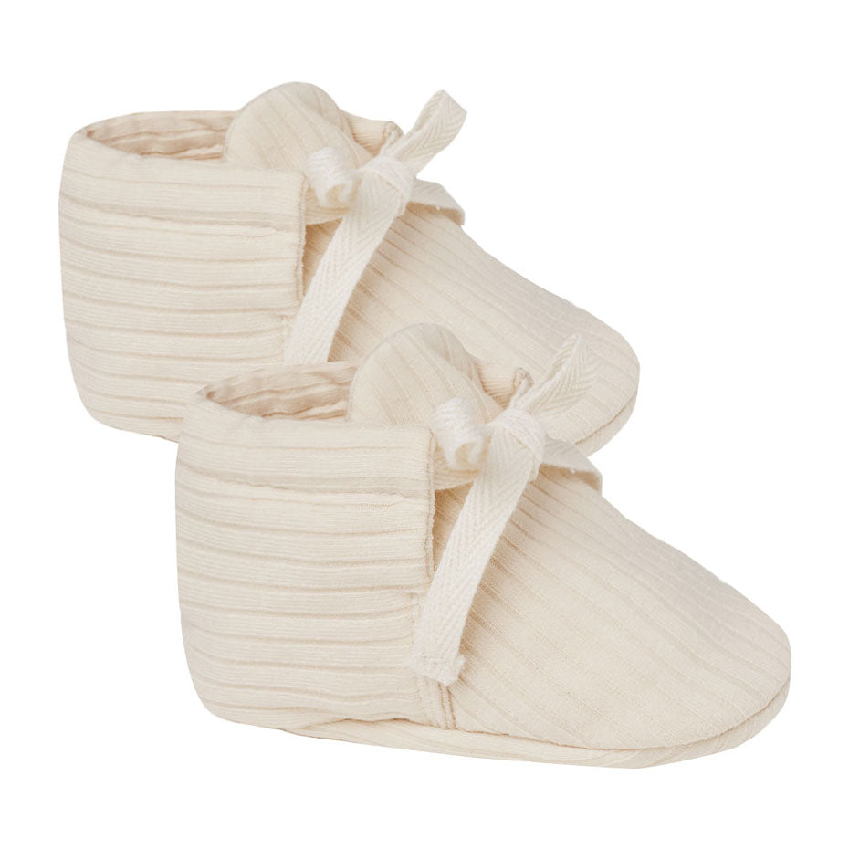 Quincy Mae Baby Booties | Natural