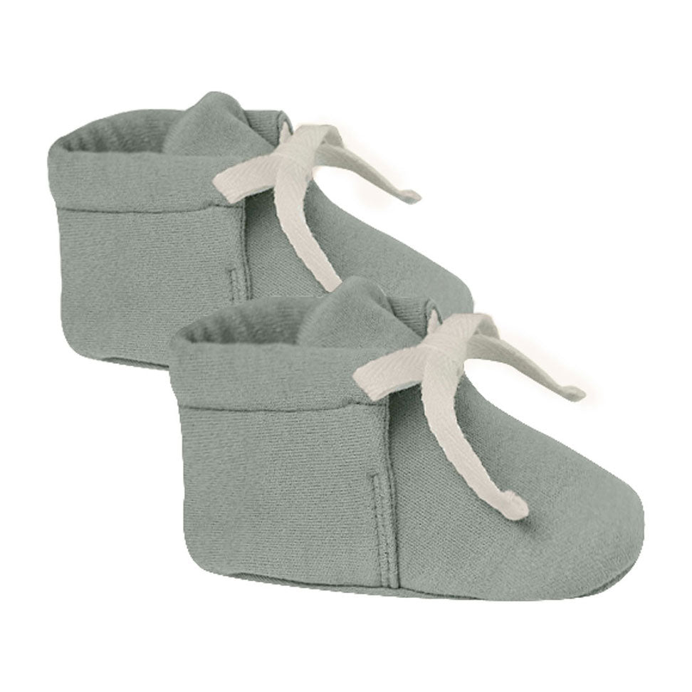 Quincy Mae Sea Green Baby Booties