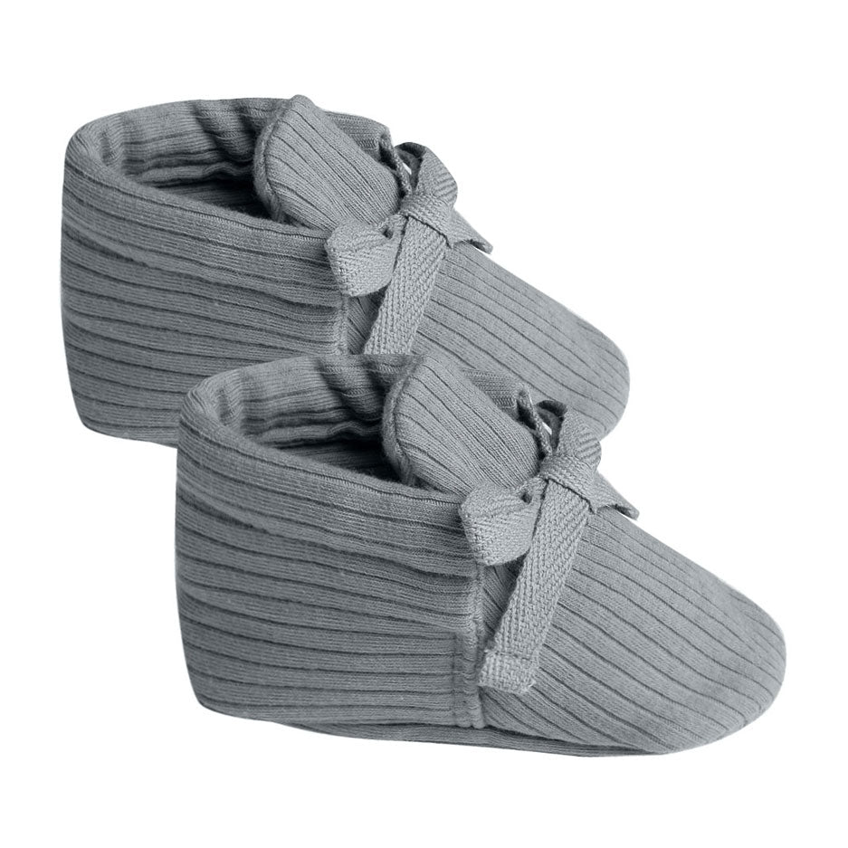 Quincy Mae Baby Booties | Washed-Indigo