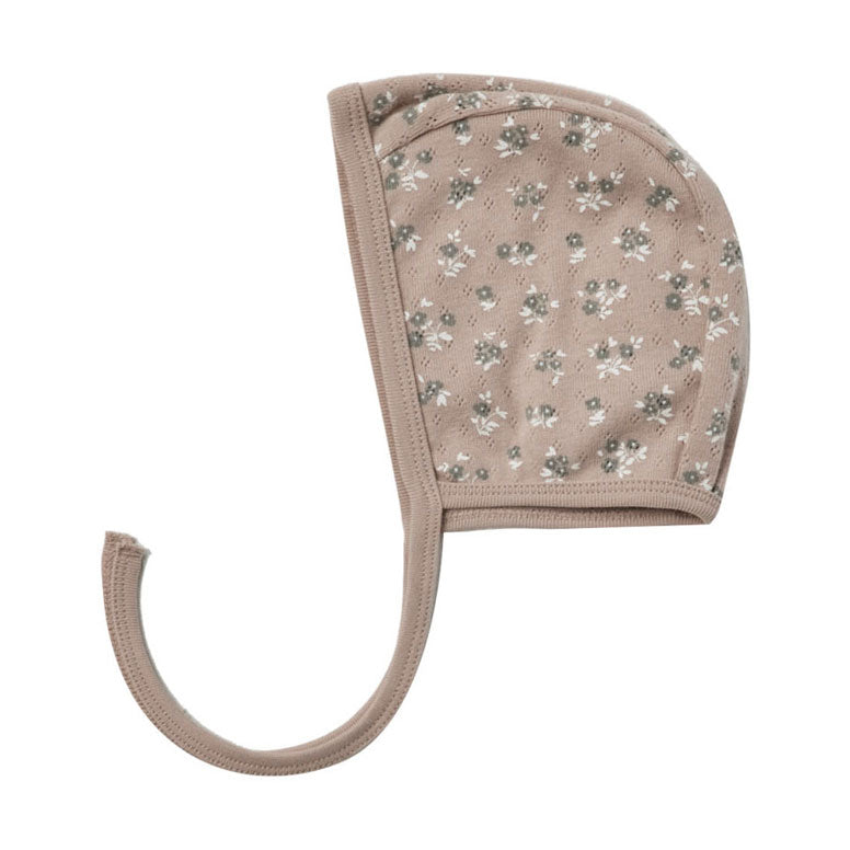 Quincy Mae Pointelle Baby Bonnet | Truffle
