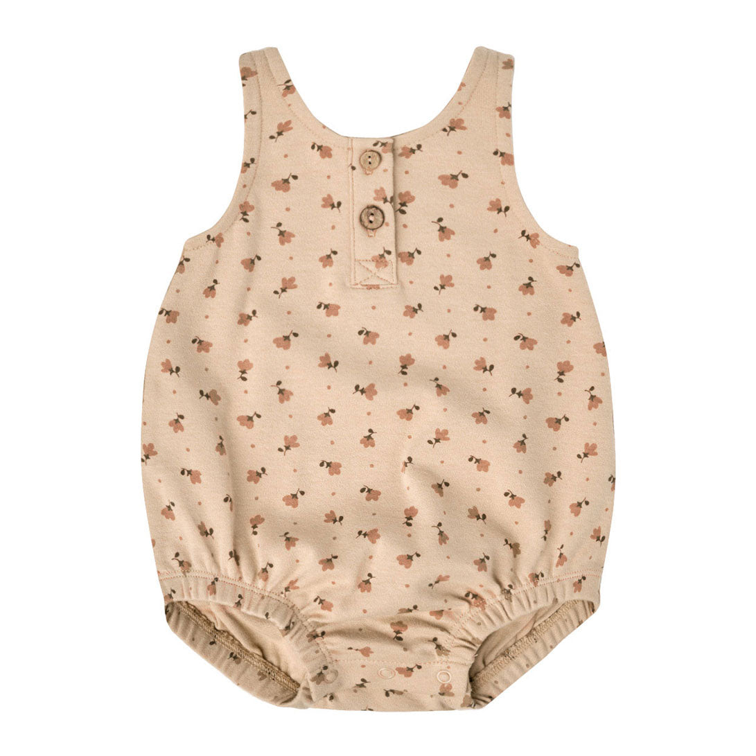 Quincy Mae Tulips Sleeveless Bubble Romper