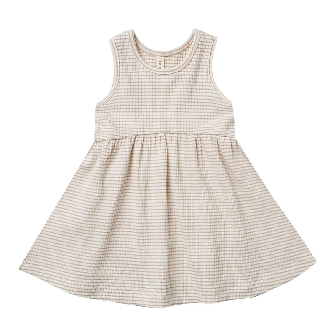 Quincy Mae Ash Stripe Ribbed Tank Dress