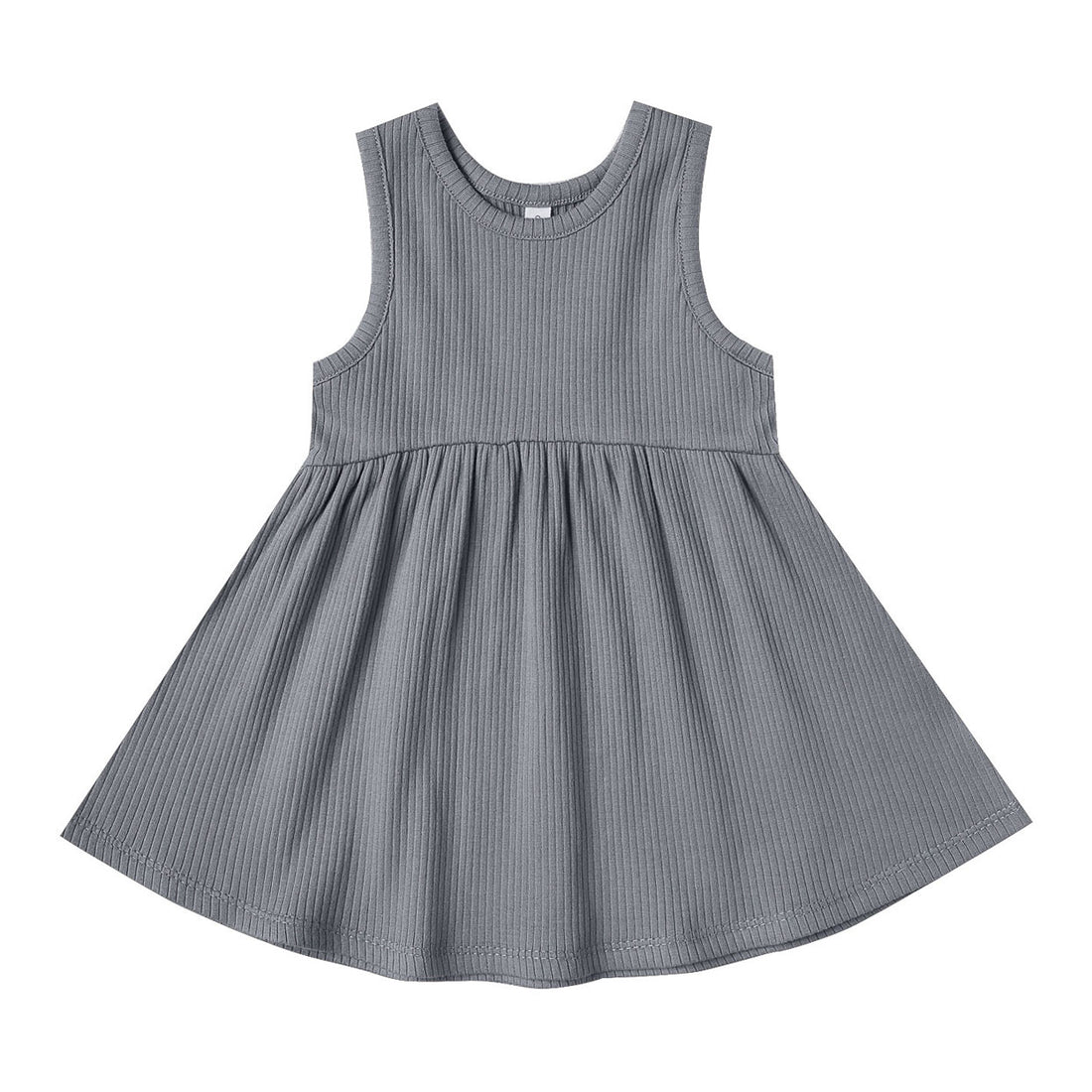 Quincy Mae Ribbed Tank Dress | Washed-Indigo