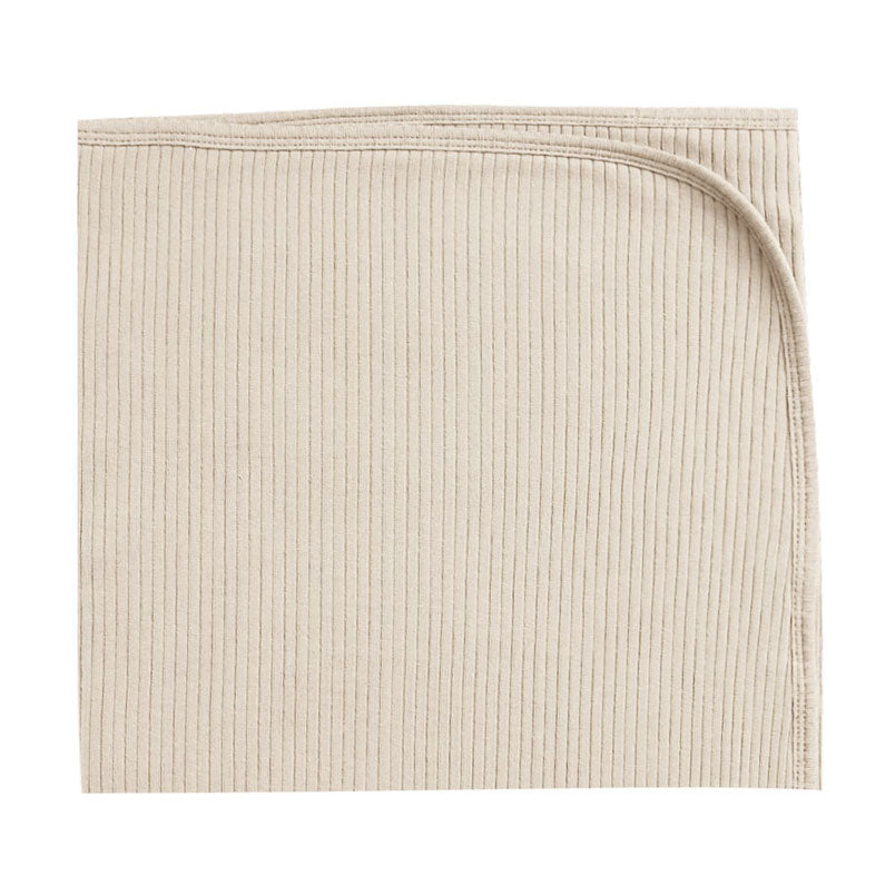 Quincy Mae Ribbed Baby Blanket | Natural