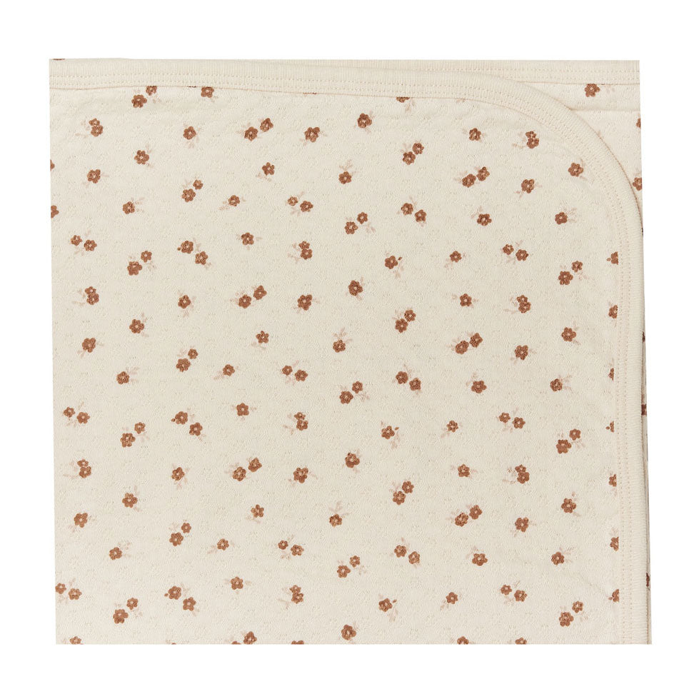 Quincy Mae  Petite Floral Pointelle Baby Blanket
