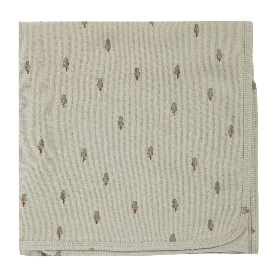Quincy Mae Ribbed Baby Blanket | Trees