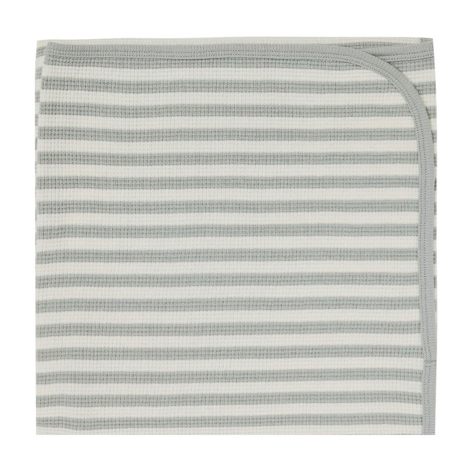 Quincy Mae Sky Stripe Waffle Baby Blanket
