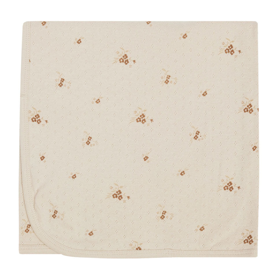 Quincy Mae Pointelle Baby Blanket | Ditsy Clay