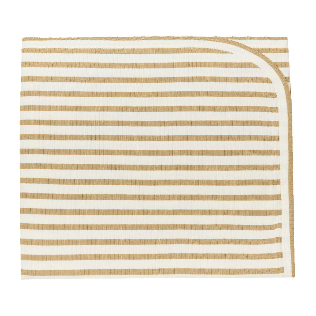 Quincy Mae  Honey Stripe Ribbed Baby Blanket
