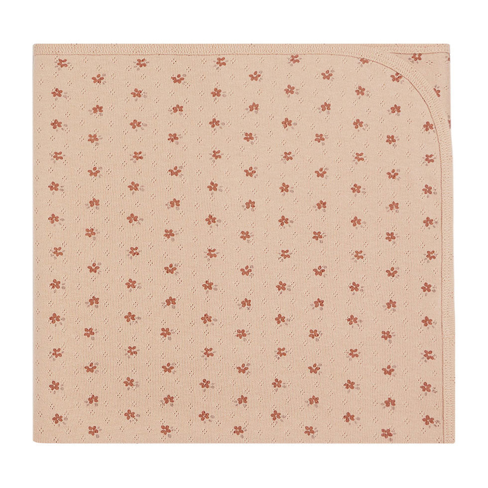 Quincy Mae Pointelle Blanket | Blush
